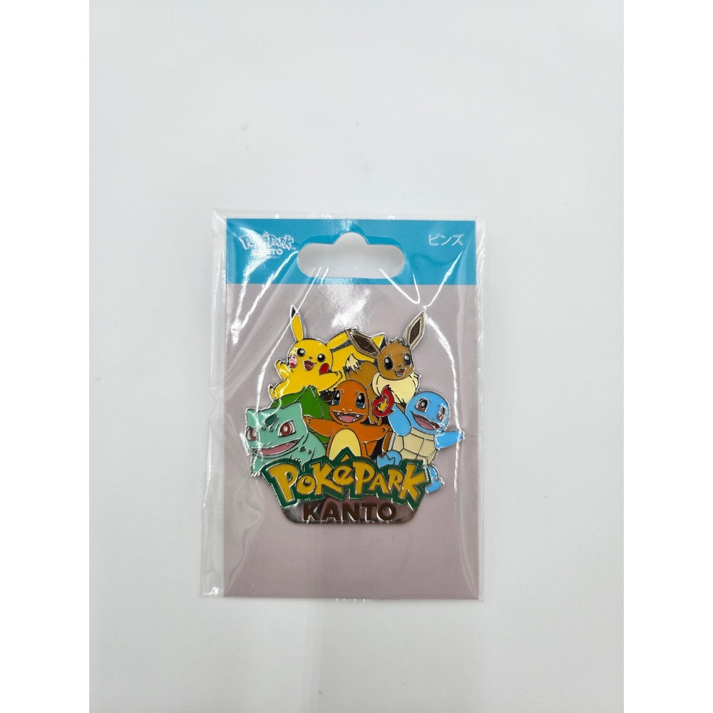 Pokemon PokePark Kanto Enamel Pin Pikachu Eevee Kanto Starters Japan Exclusive